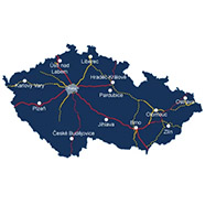 Mapa salonů v České republice